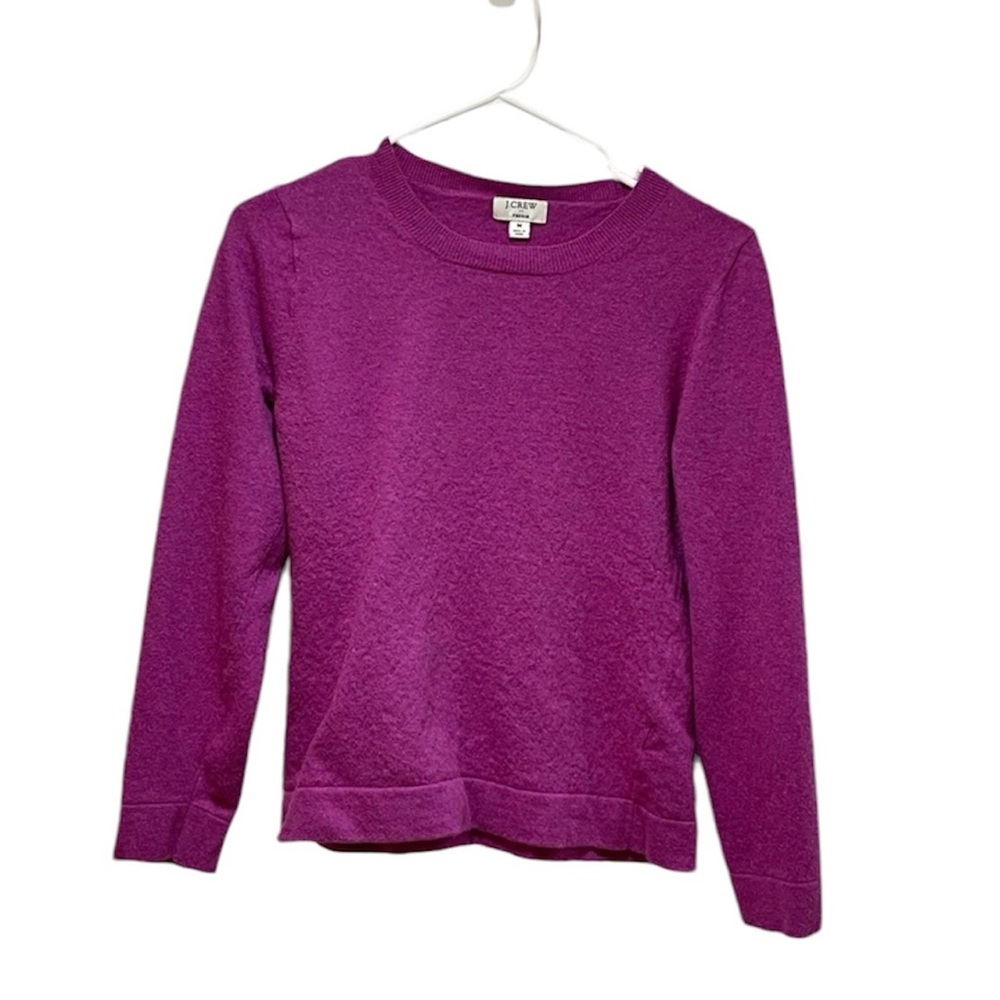 J. Crew Vibrant Purple Crew Neck Sweater